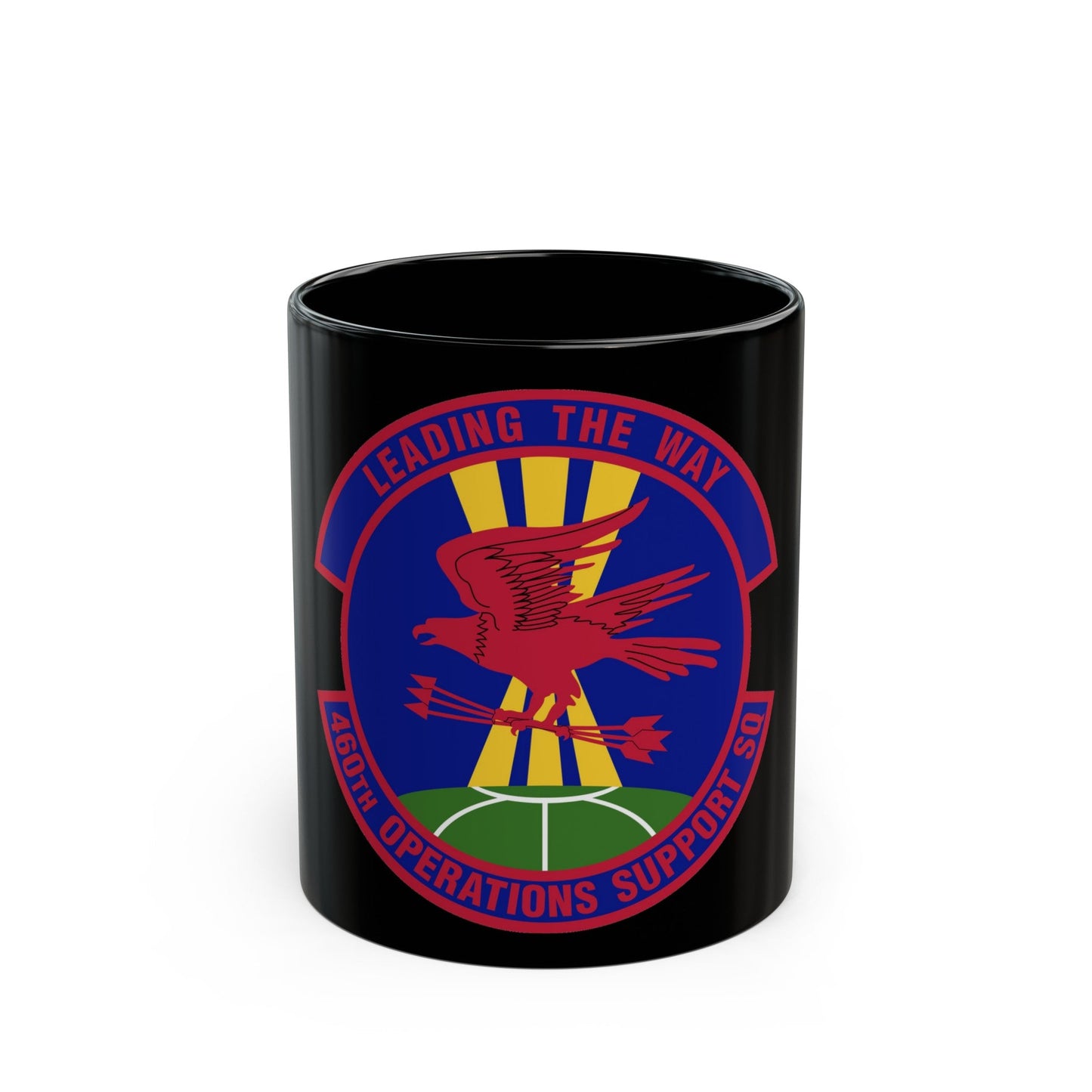 460 Operations Support Squadron USSF (U.S. Air Force) Black Coffee Mug-11oz-The Sticker Space