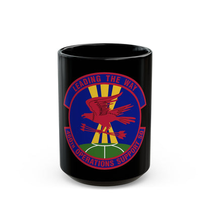 460 Operations Support Squadron USSF (U.S. Air Force) Black Coffee Mug-15oz-The Sticker Space