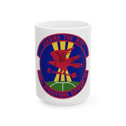 460 Operations Support Squadron USSF (U.S. Air Force) White Coffee Mug-15oz-The Sticker Space