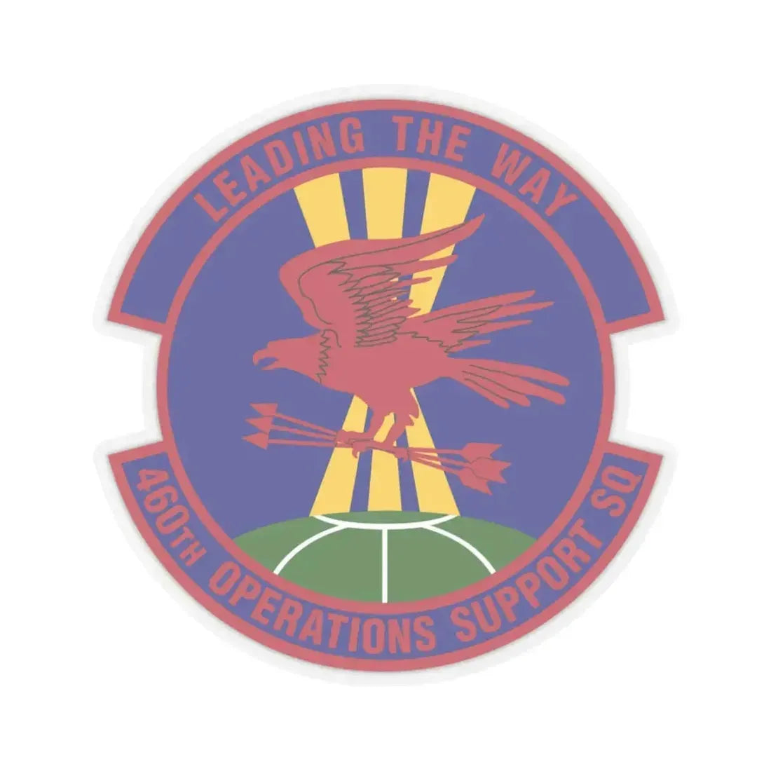 460 Operations Support Squadron USSF (U.S. Air Force) STICKER Vinyl Kiss-Cut Decal 3 Inch Transparent - The Sticker Space