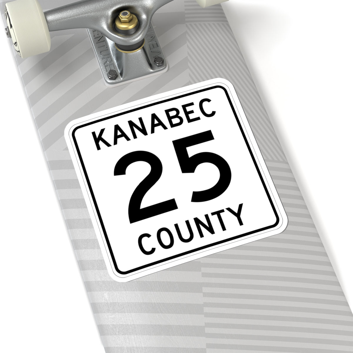Kanabec County 25 MN (Minnesota) (Road Sign) STICKER Vinyl Kiss-Cut Decal