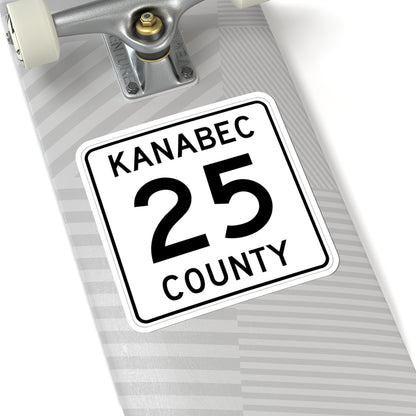 Kanabec County 25 MN (Minnesota) (Road Sign) STICKER Vinyl Kiss-Cut Decal