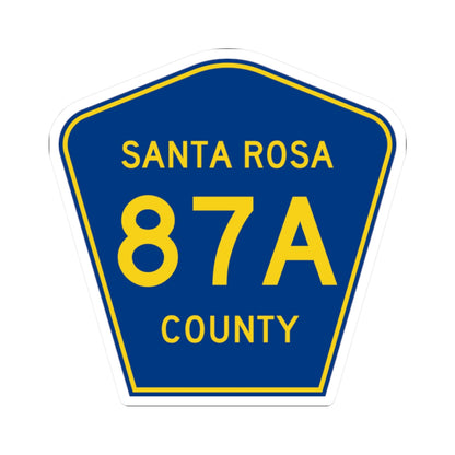Santa Rosa County Road 87A FL (Florida) (Road Sign) STICKER Vinyl Kiss-Cut Decal