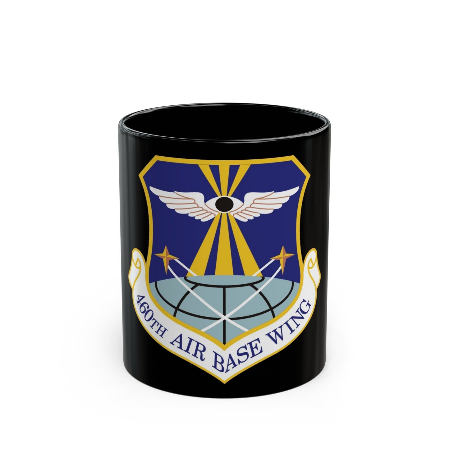 460th Air Base Wing (U.S. Air Force) Black Coffee Mug-11oz-The Sticker Space