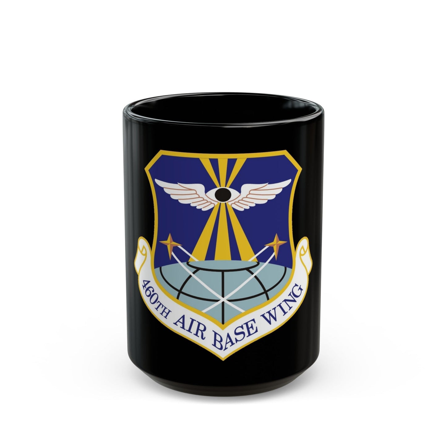 460th Air Base Wing (U.S. Air Force) Black Coffee Mug-15oz-The Sticker Space