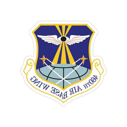 460th Air Base Wing (U.S. Air Force) REVERSE PRINT Transparent STICKER-4" × 4"-The Sticker Space