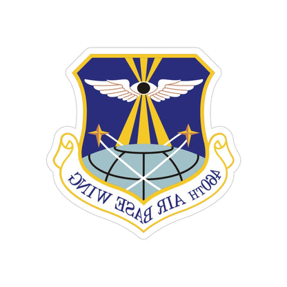 460th Air Base Wing (U.S. Air Force) REVERSE PRINT Transparent STICKER-6" × 6"-The Sticker Space