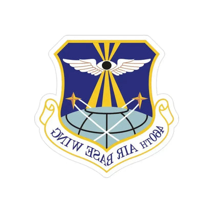 460th Air Base Wing (U.S. Air Force) REVERSE PRINT Transparent Die-Cut STICKER 2 Inch Die-Cut Transparent - The Sticker Space
