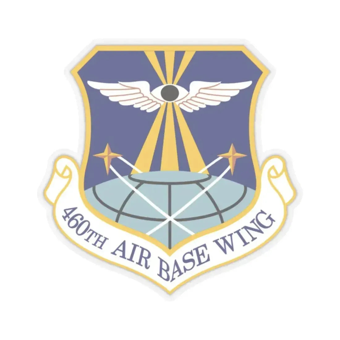 460th Air Base Wing (U.S. Air Force) STICKER Vinyl Kiss-Cut Decal 2 Inch Transparent - The Sticker Space