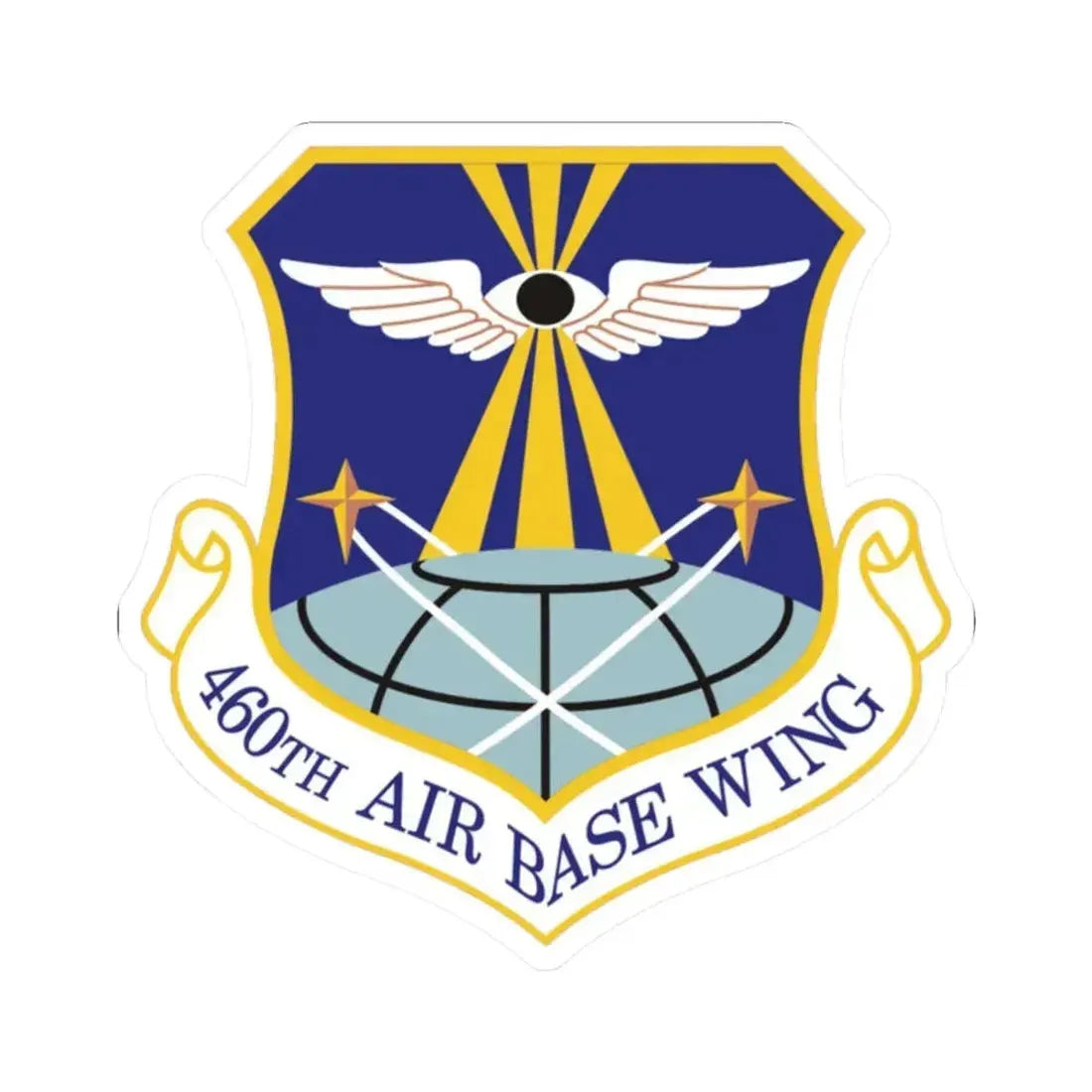 460th Air Base Wing (U.S. Air Force) STICKER Vinyl Kiss-Cut Decal 2 Inch White - The Sticker Space