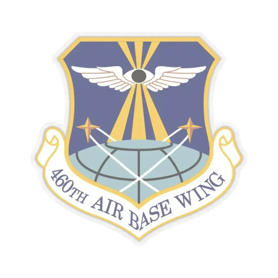460th Air Base Wing (U.S. Air Force) STICKER Vinyl Kiss-Cut Decal 3 Inch Transparent - The Sticker Space
