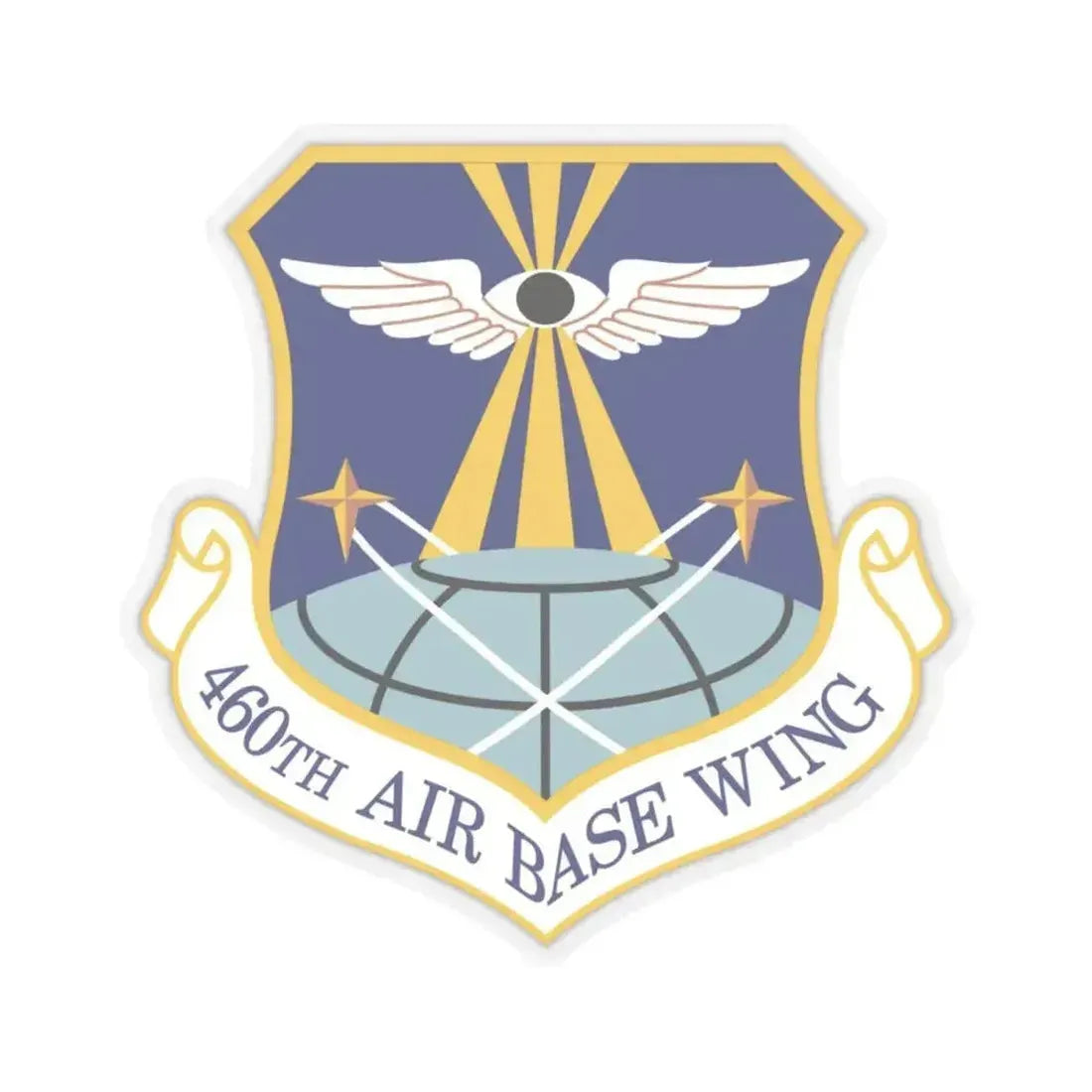 460th Air Base Wing (U.S. Air Force) STICKER Vinyl Kiss-Cut Decal 4 Inch Transparent - The Sticker Space