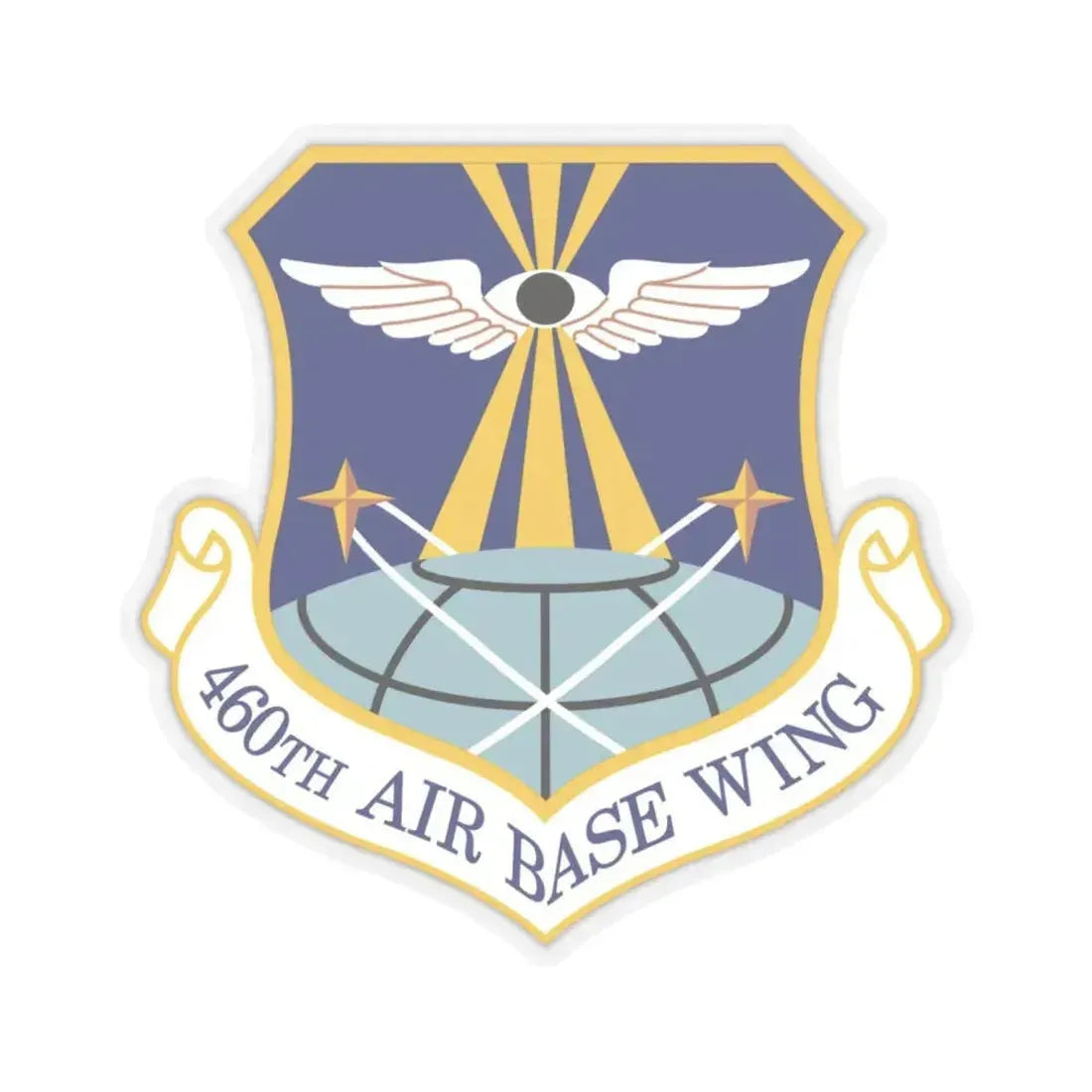 460th Air Base Wing (U.S. Air Force) STICKER Vinyl Kiss-Cut Decal 6 Inch Transparent - The Sticker Space