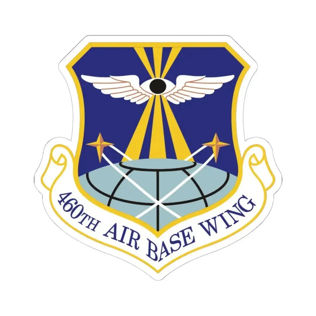 460th Air Base Wing (U.S. Air Force) STICKER Vinyl Kiss-Cut Decal 6 Inch White - The Sticker Space