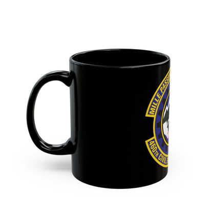 460th Civil Engineer Squadron (U.S. Air Force) Black Coffee Mug-The Sticker Space