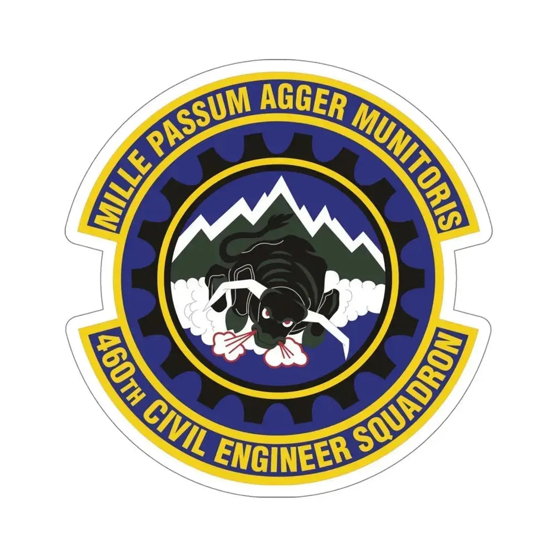 460th Civil Engineer Squadron (U.S. Air Force) STICKER Vinyl Die-Cut Decal 5 Inch - The Sticker Space