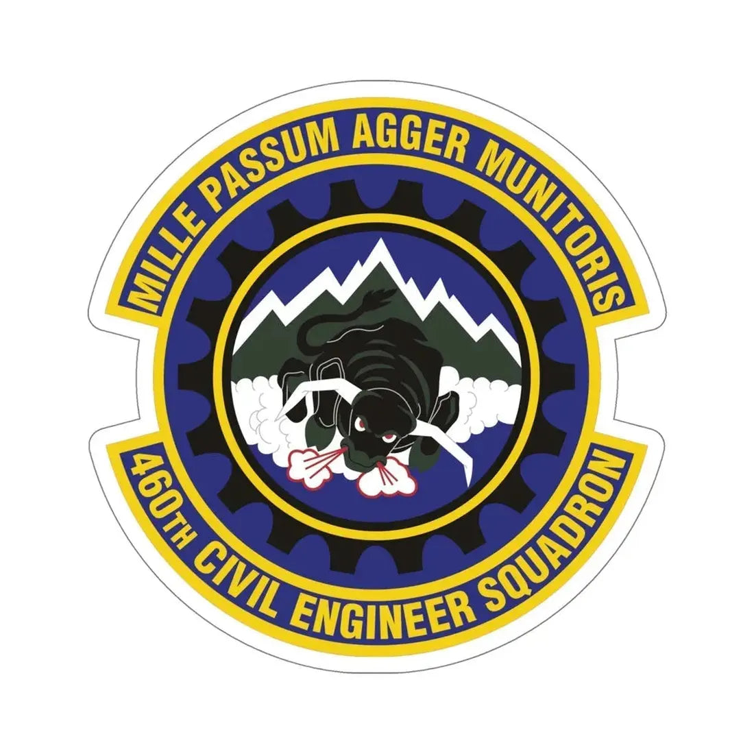 460th Civil Engineer Squadron (U.S. Air Force) STICKER Vinyl Die-Cut Decal - The Sticker Space