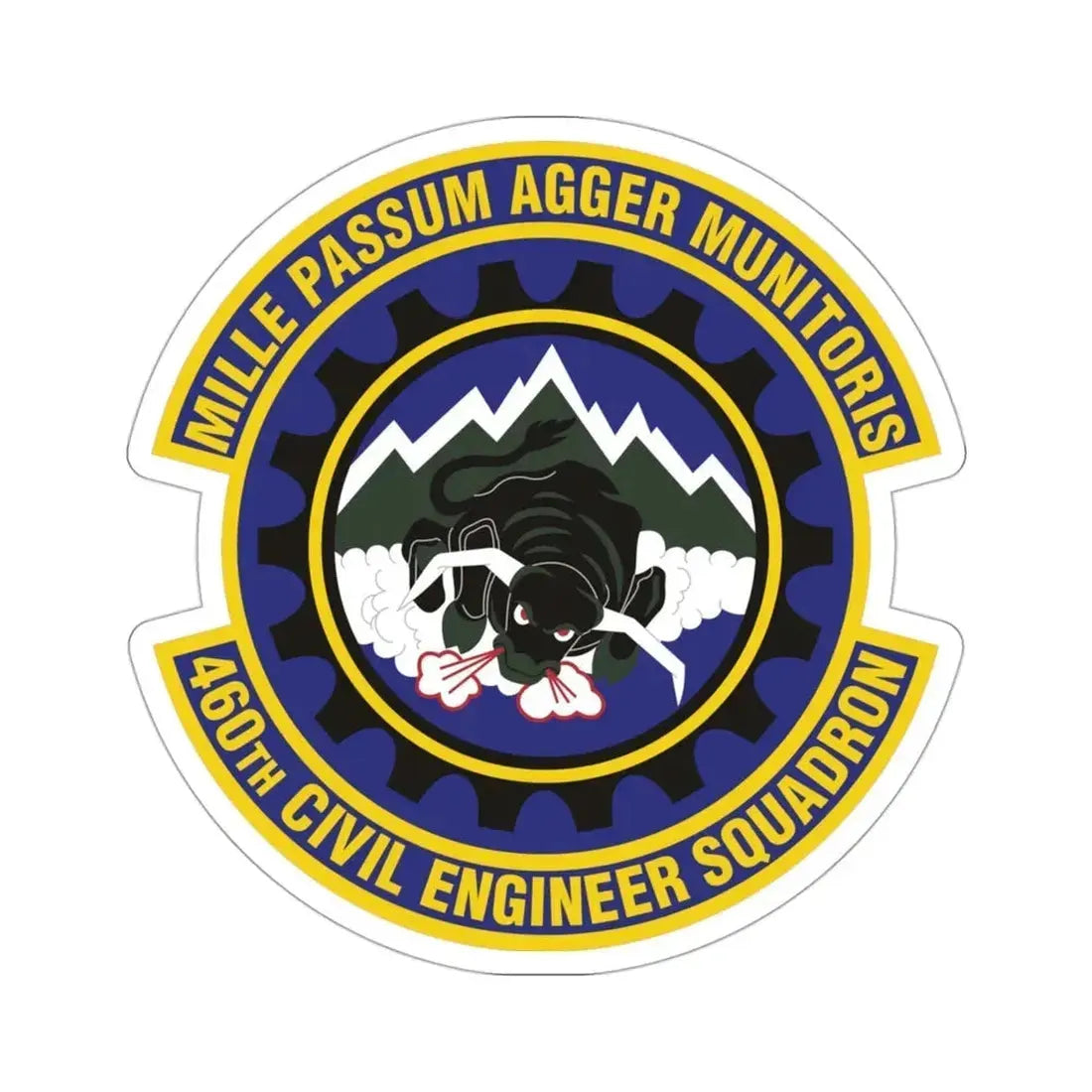 460th Civil Engineer Squadron (U.S. Air Force) STICKER Vinyl Die-Cut Decal - The Sticker Space