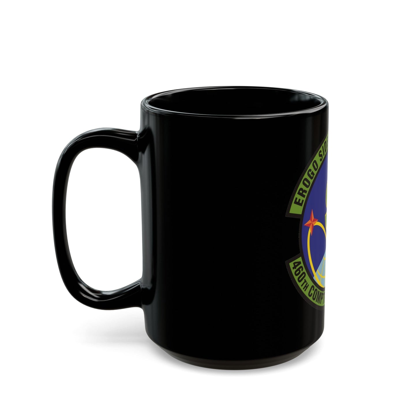 460th Comptroller Squadron (U.S. Air Force) Black Coffee Mug-The Sticker Space