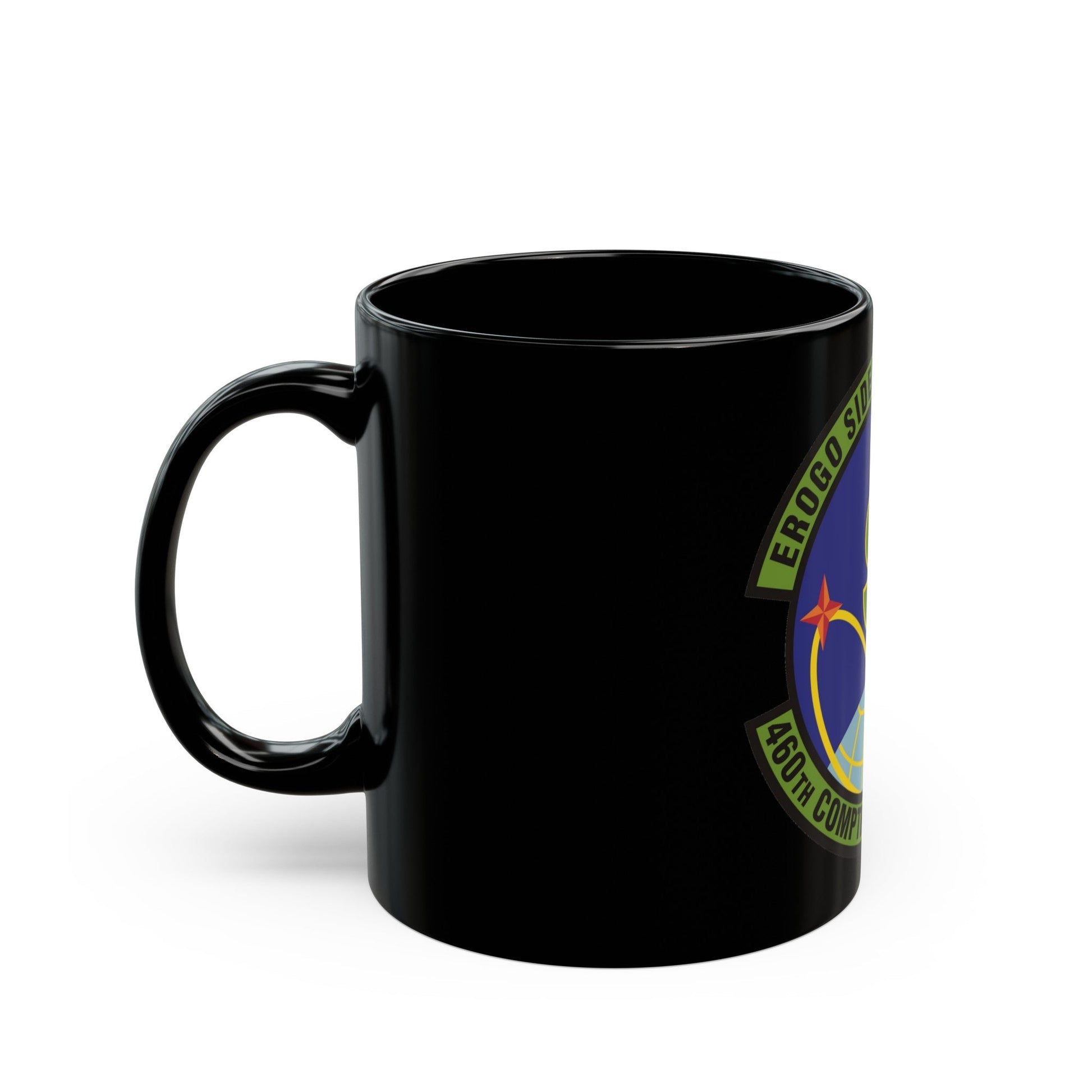 460th Comptroller Squadron (U.S. Air Force) Black Coffee Mug-The Sticker Space