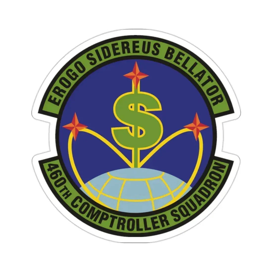 460th Comptroller Squadron (U.S. Air Force) STICKER Vinyl Die-Cut Decal 2 Inch - The Sticker Space