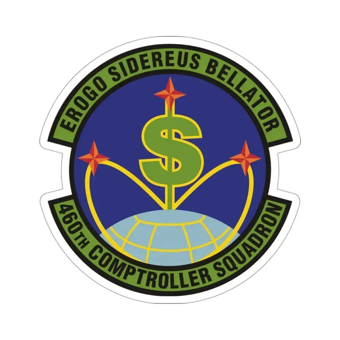 460th Comptroller Squadron (U.S. Air Force) STICKER Vinyl Die-Cut Decal 3 Inch - The Sticker Space