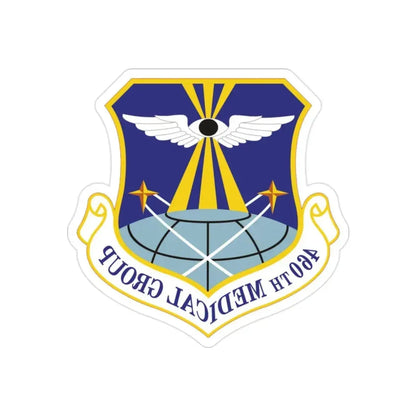 460th Medical Group (U.S. Air Force) REVERSE PRINT Transparent Die-Cut STICKER - The Sticker Space