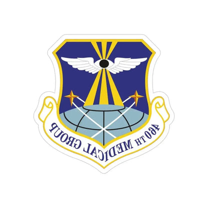 460th Medical Group (U.S. Air Force) REVERSE PRINT Transparent Die-Cut STICKER - The Sticker Space
