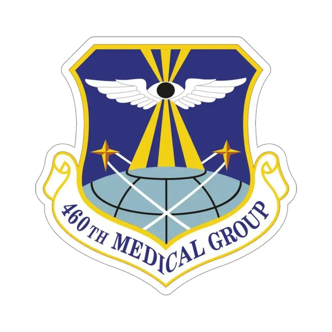 460th Medical Group (U.S. Air Force) STICKER Vinyl Die-Cut Decal 4 Inch - The Sticker Space