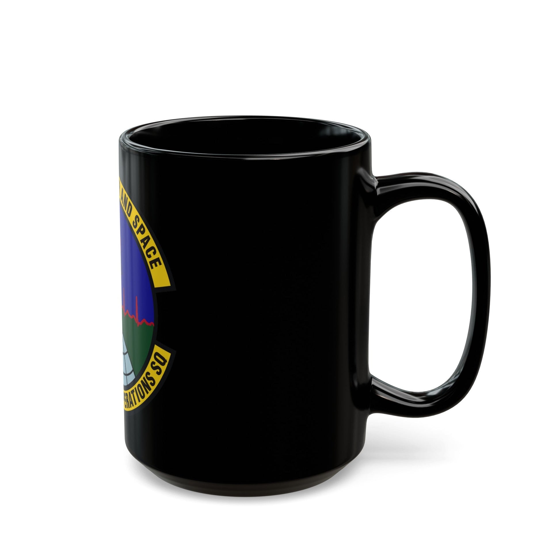 460th Medical Operations Squadron (U.S. Air Force) Black Coffee Mug-The Sticker Space