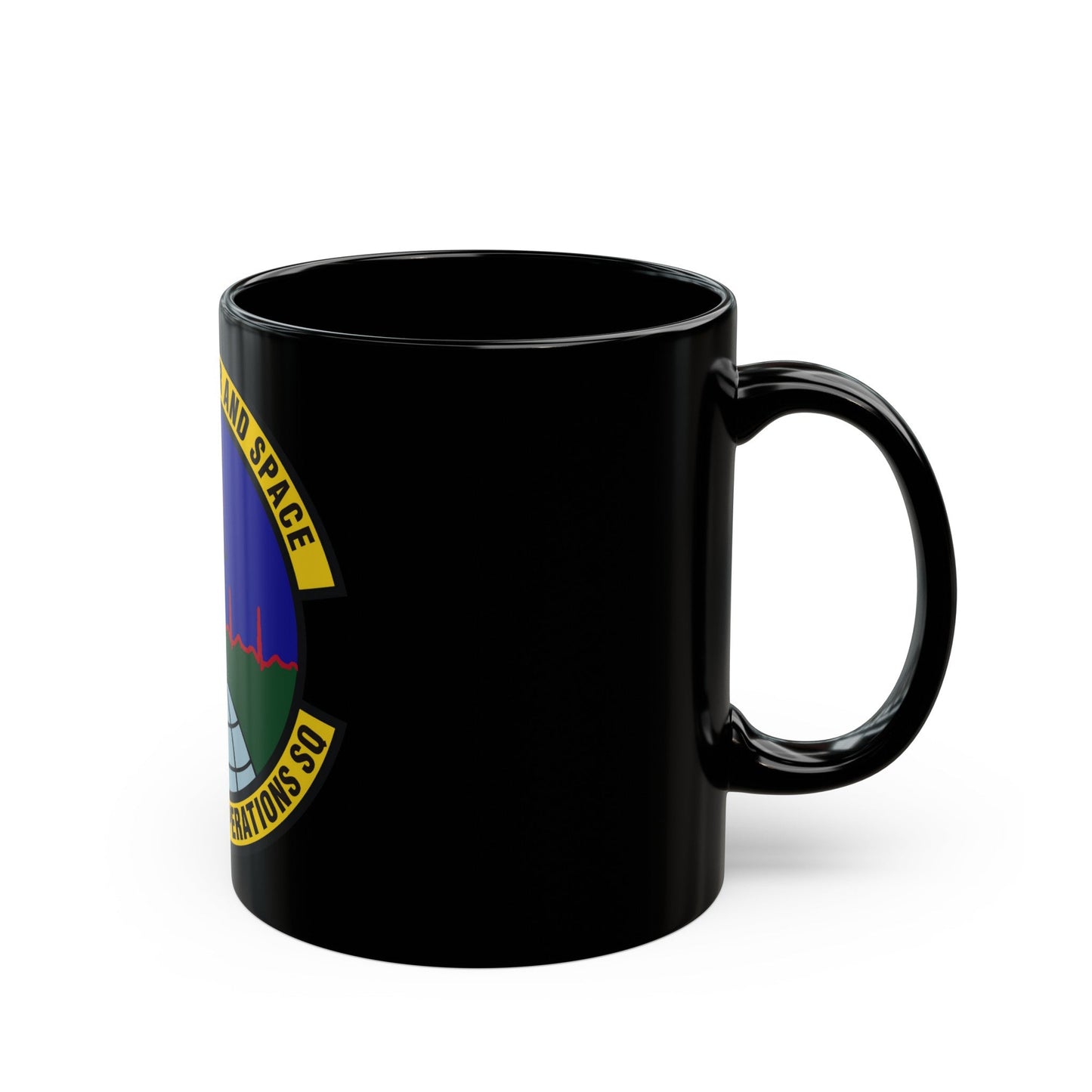 460th Medical Operations Squadron (U.S. Air Force) Black Coffee Mug-The Sticker Space