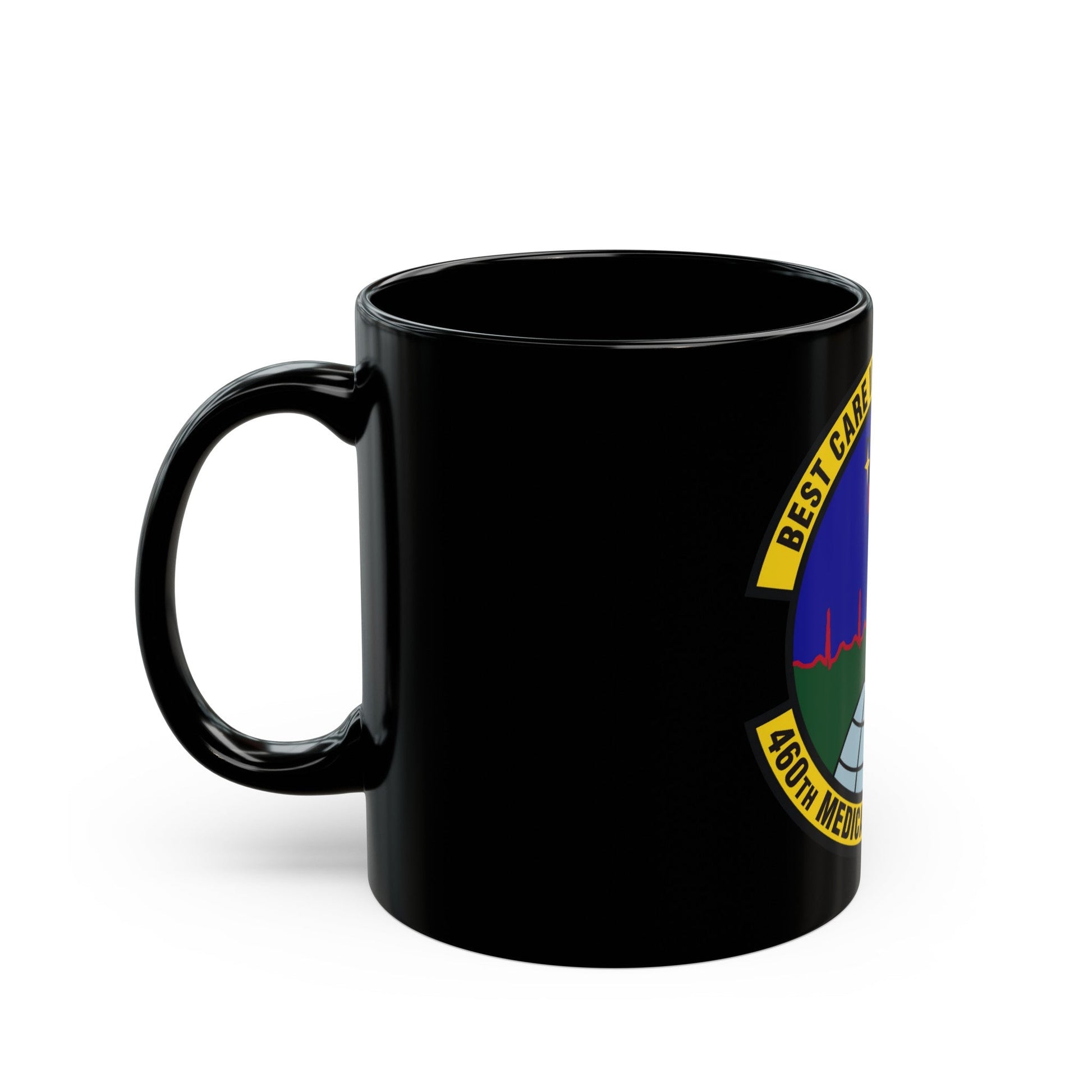 460th Medical Operations Squadron (U.S. Air Force) Black Coffee Mug-The Sticker Space