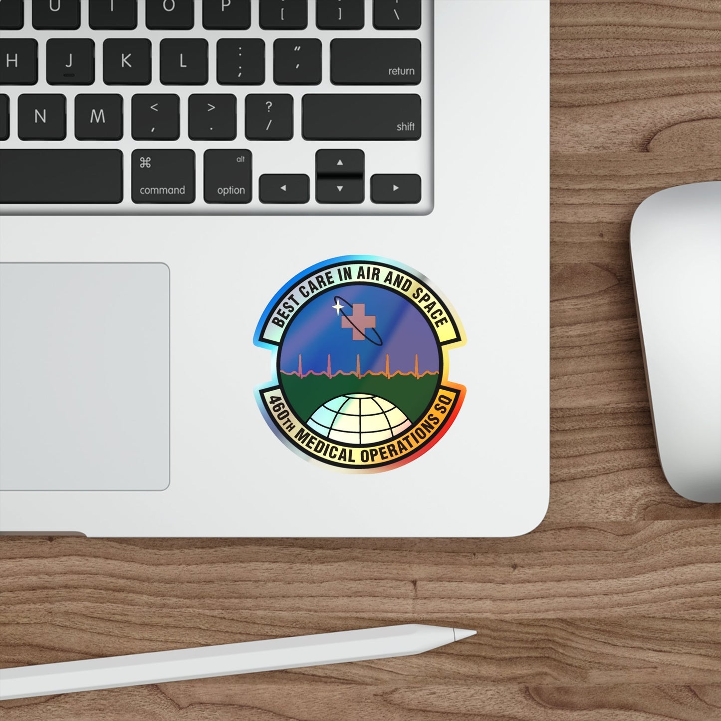 460th Medical Operations Squadron (U.S. Air Force) Holographic STICKER Die-Cut Vinyl Decal-The Sticker Space