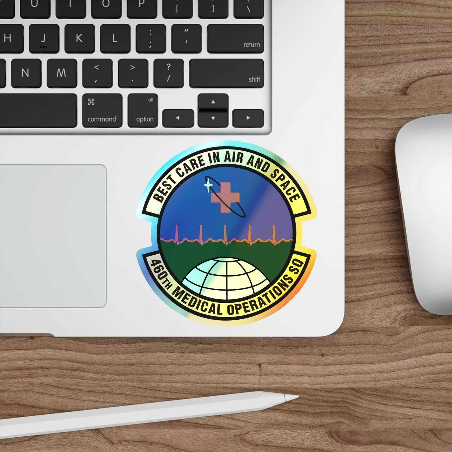 460th Medical Operations Squadron (U.S. Air Force) Holographic STICKER Die-Cut Vinyl Decal-The Sticker Space