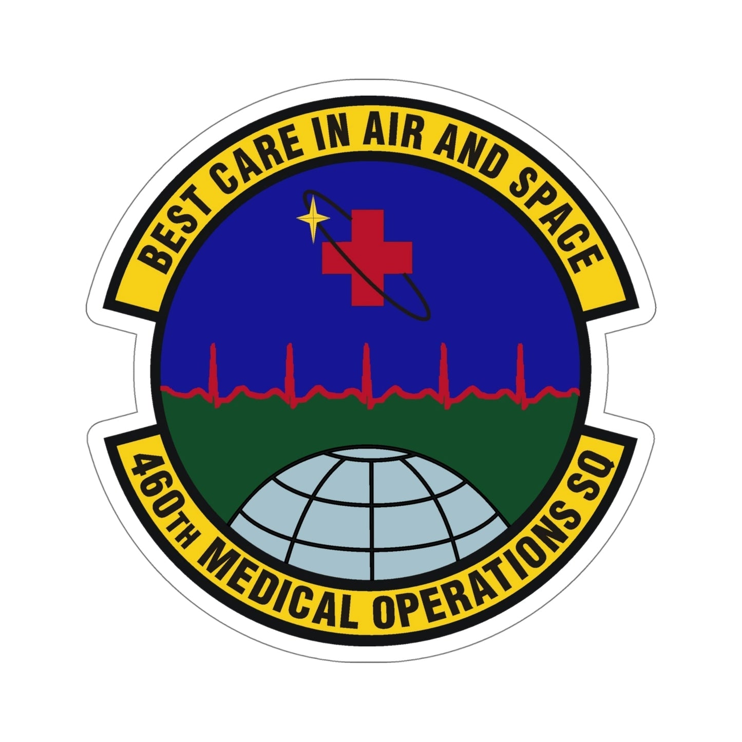 460th Medical Operations Squadron (U.S. Air Force) STICKER Vinyl Die-Cut Decal-6 Inch-The Sticker Space