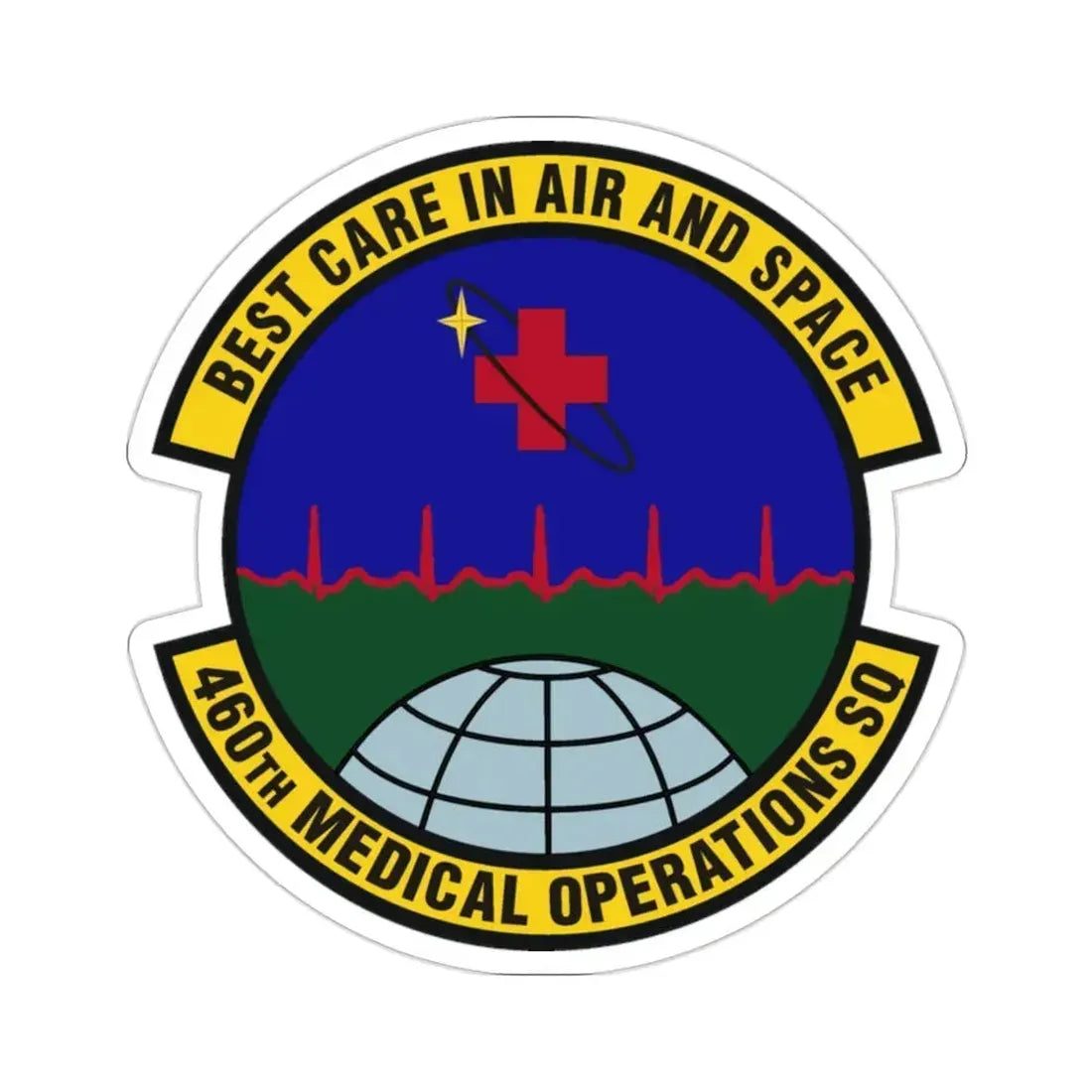 460th Medical Operations Squadron (U.S. Air Force) STICKER Vinyl Die-Cut Decal 2 Inch - The Sticker Space