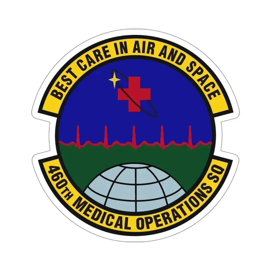 460th Medical Operations Squadron (U.S. Air Force) STICKER Vinyl Die-Cut Decal 5 Inch - The Sticker Space