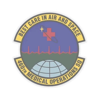 460th Medical Operations Squadron (U.S. Air Force) STICKER Vinyl Kiss-Cut Decal 3 Inch Transparent - The Sticker Space