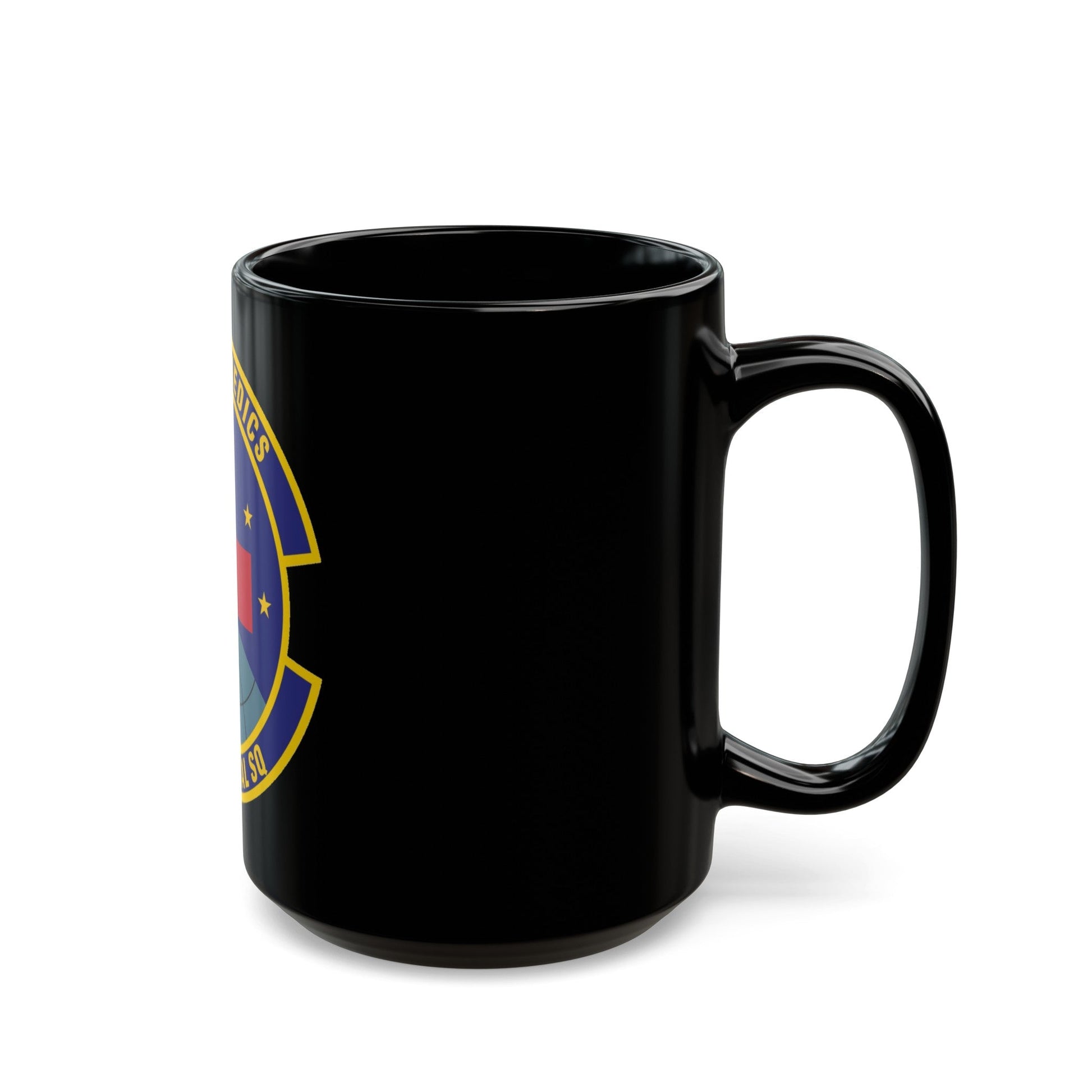 460th Medical Squadron (U.S. Air Force) Black Coffee Mug-The Sticker Space