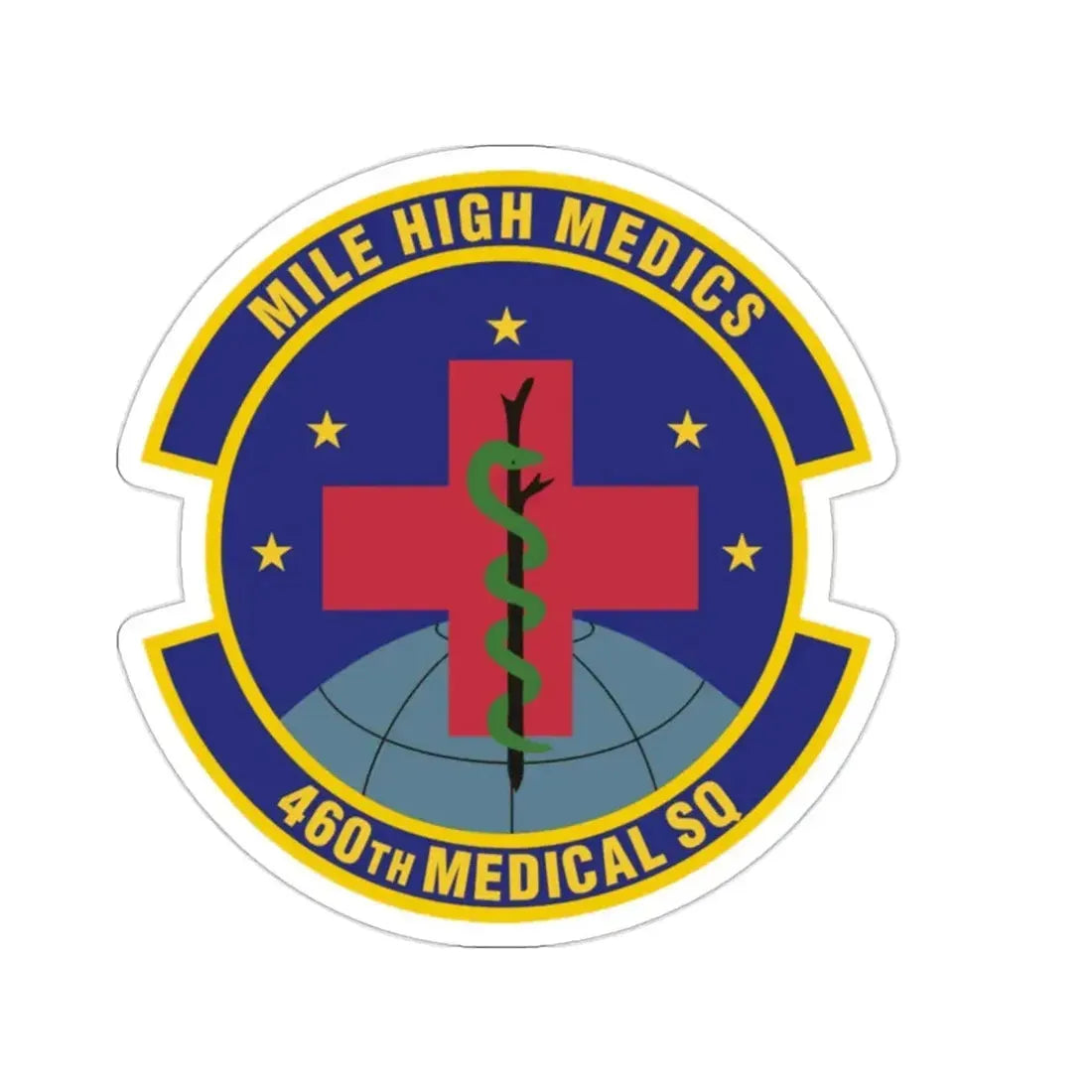 460th Medical Squadron (U.S. Air Force) STICKER Vinyl Die-Cut Decal - The Sticker Space