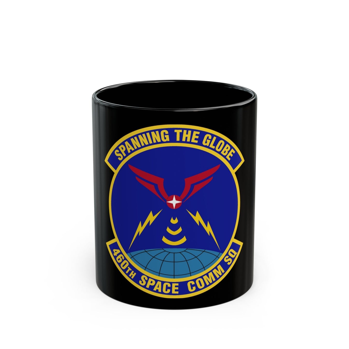 460th Space Communications Squadron (U.S. Air Force) Black Coffee Mug-11oz-The Sticker Space