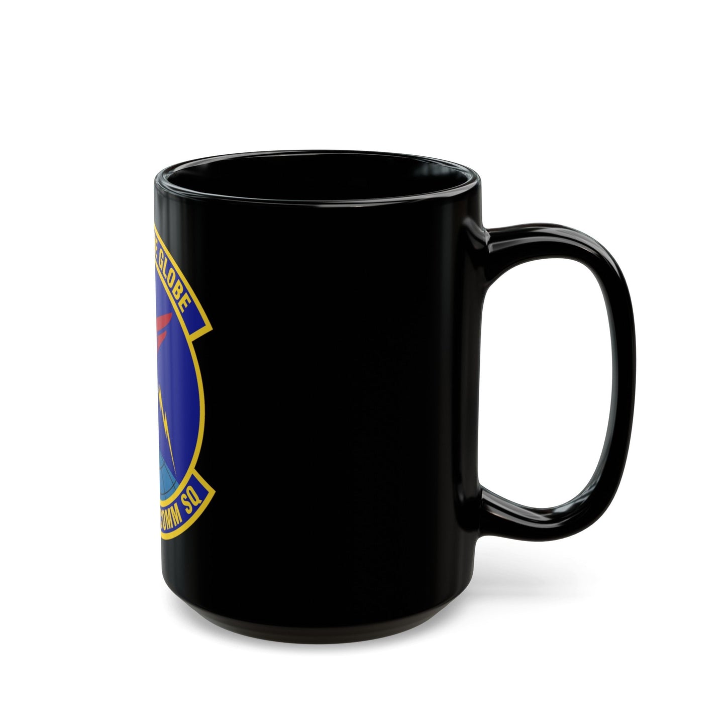 460th Space Communications Squadron (U.S. Air Force) Black Coffee Mug-The Sticker Space