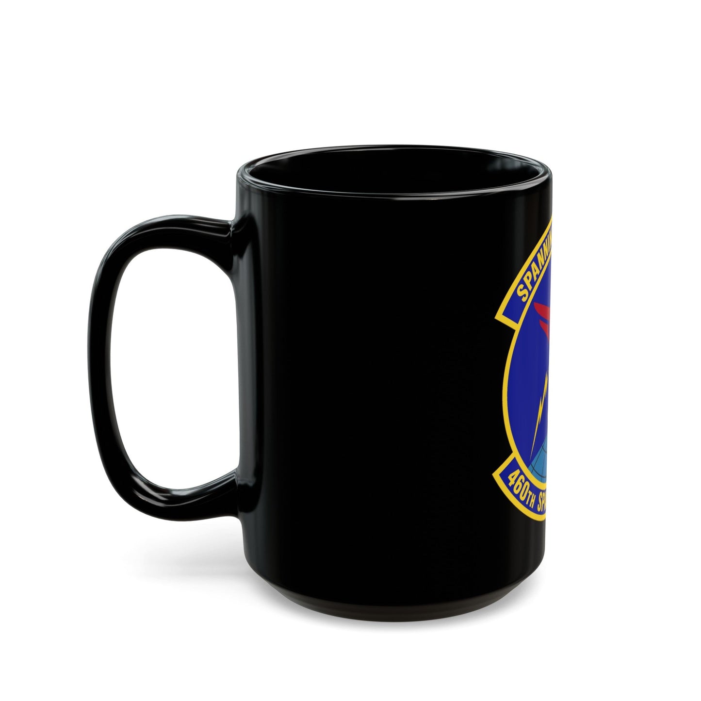 460th Space Communications Squadron (U.S. Air Force) Black Coffee Mug-The Sticker Space