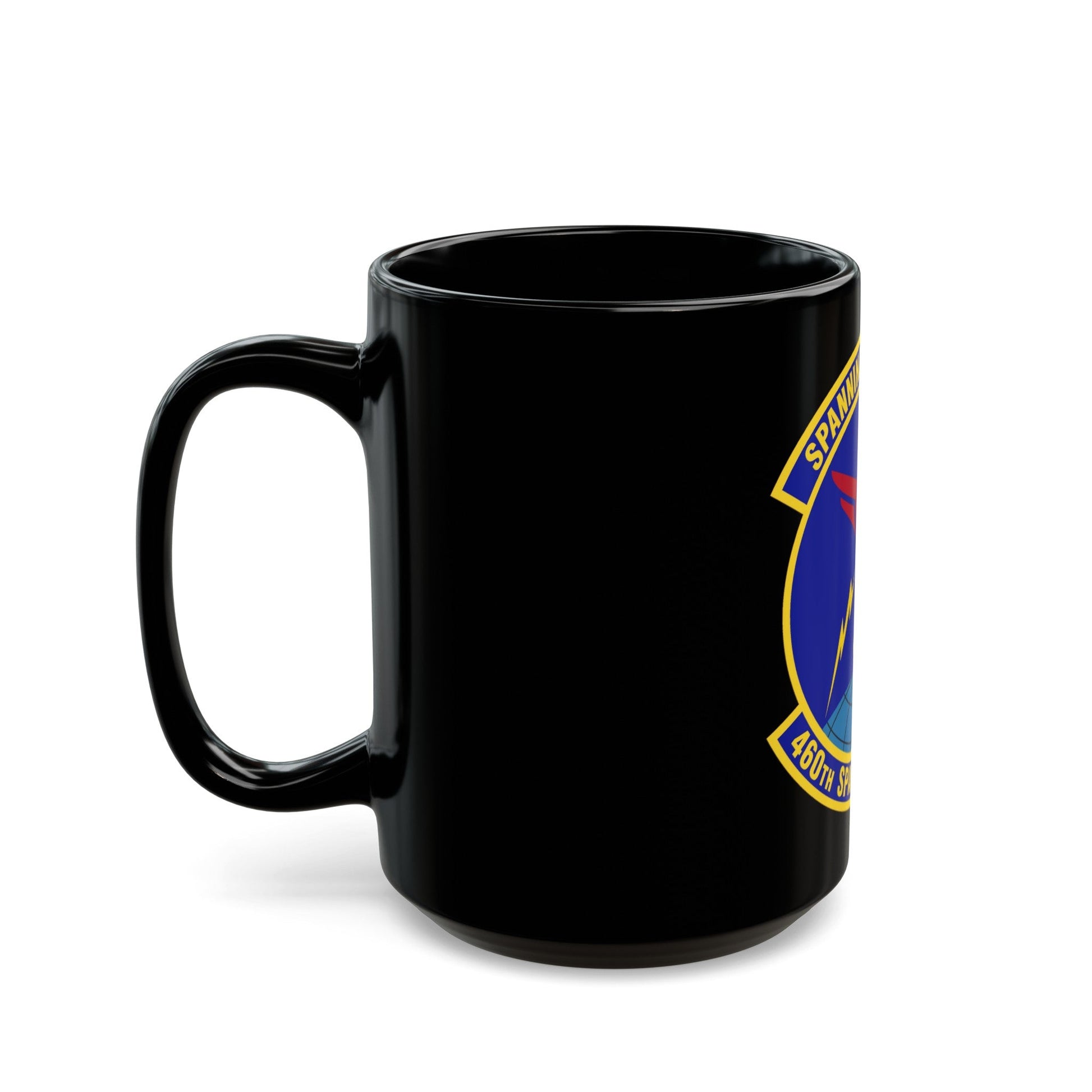 460th Space Communications Squadron (U.S. Air Force) Black Coffee Mug-The Sticker Space