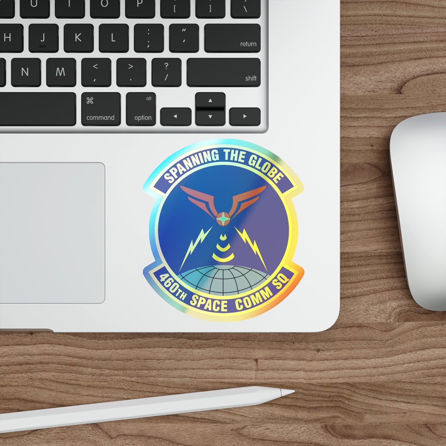 460th Space Communications Squadron (U.S. Air Force) Holographic STICKER Die-Cut Vinyl Decal-The Sticker Space