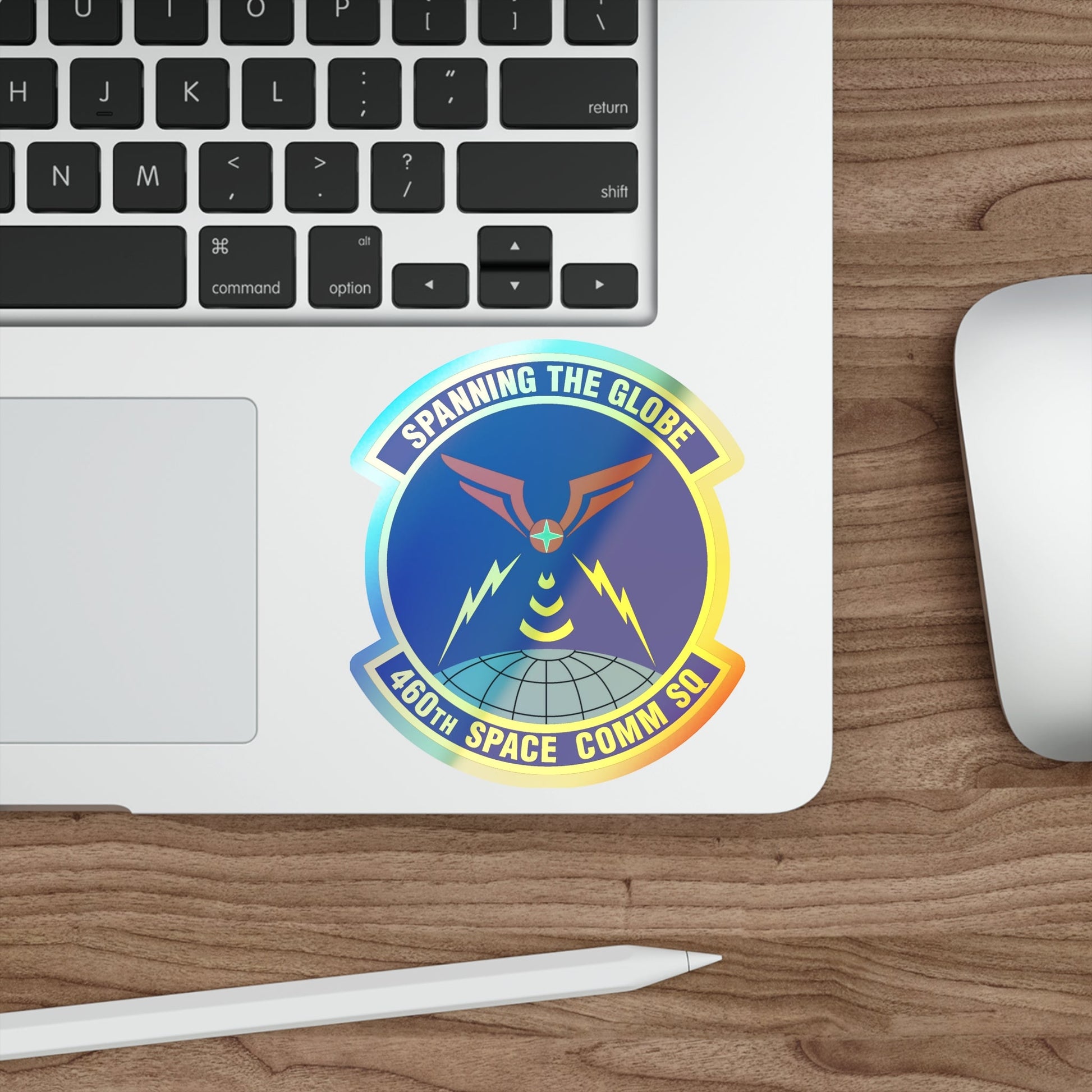 460th Space Communications Squadron (U.S. Air Force) Holographic STICKER Die-Cut Vinyl Decal-The Sticker Space