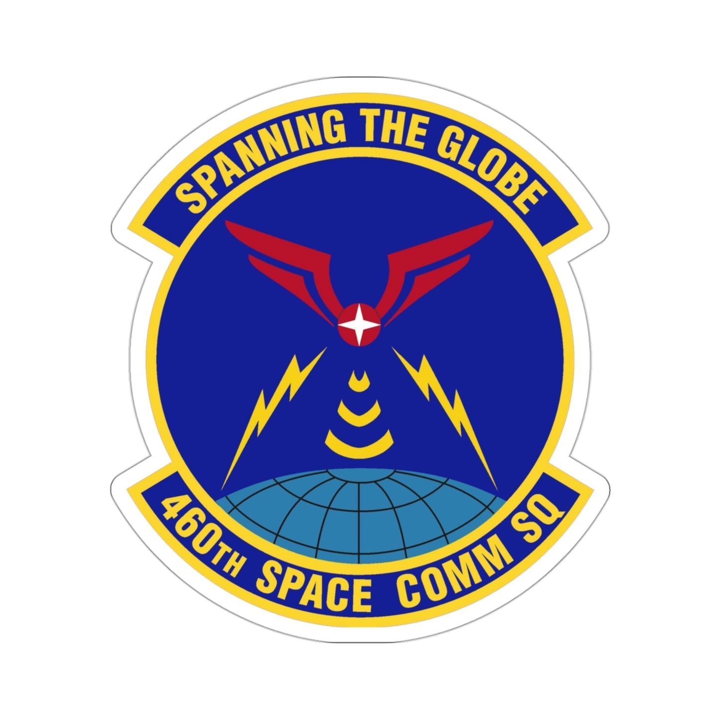 460th Space Communications Squadron (U.S. Air Force) STICKER Vinyl Die-Cut Decal-3 Inch-The Sticker Space