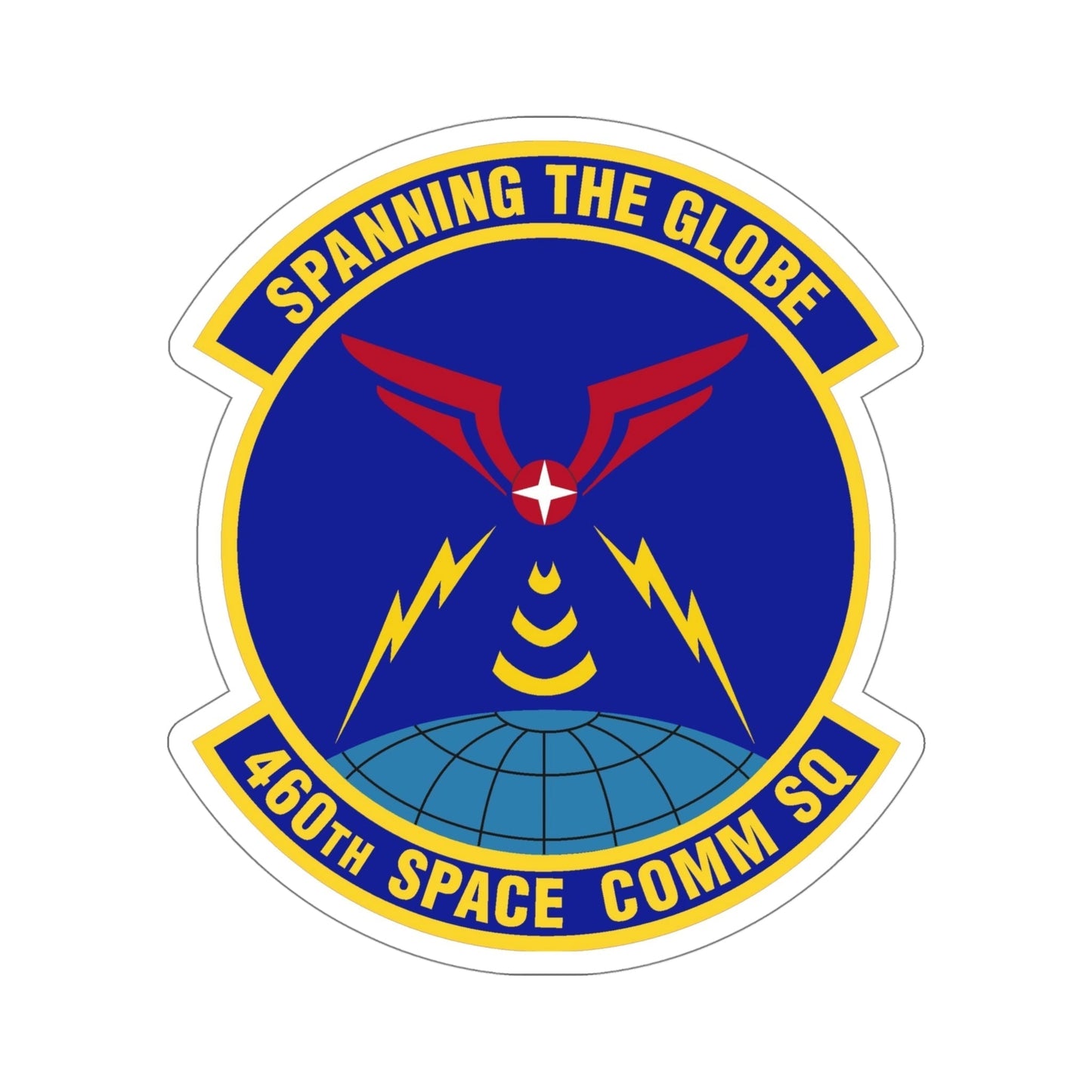 460th Space Communications Squadron (U.S. Air Force) STICKER Vinyl Die-Cut Decal-5 Inch-The Sticker Space