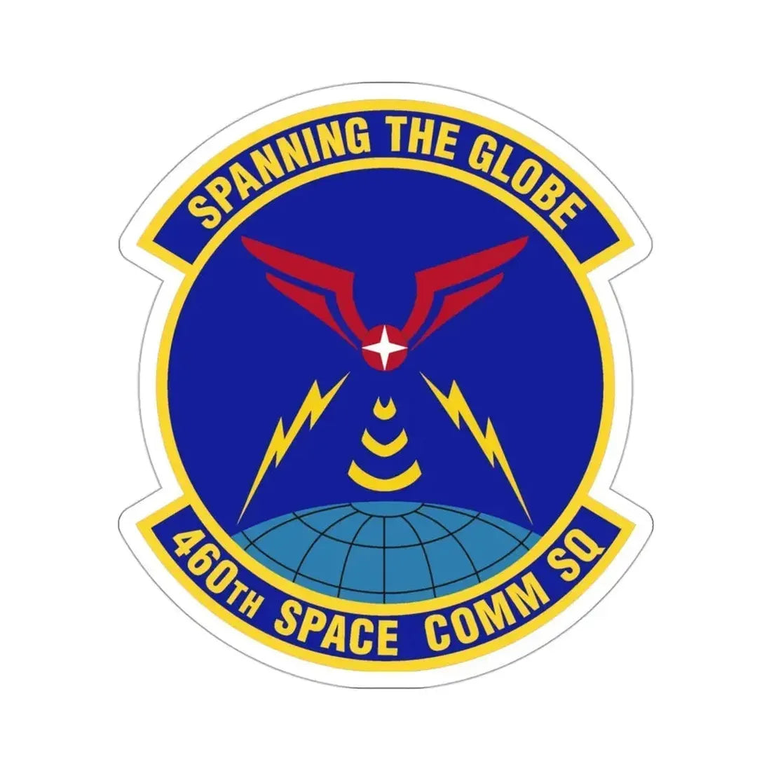 460th Space Communications Squadron (U.S. Air Force) STICKER Vinyl Die-Cut Decal 3 Inch - The Sticker Space