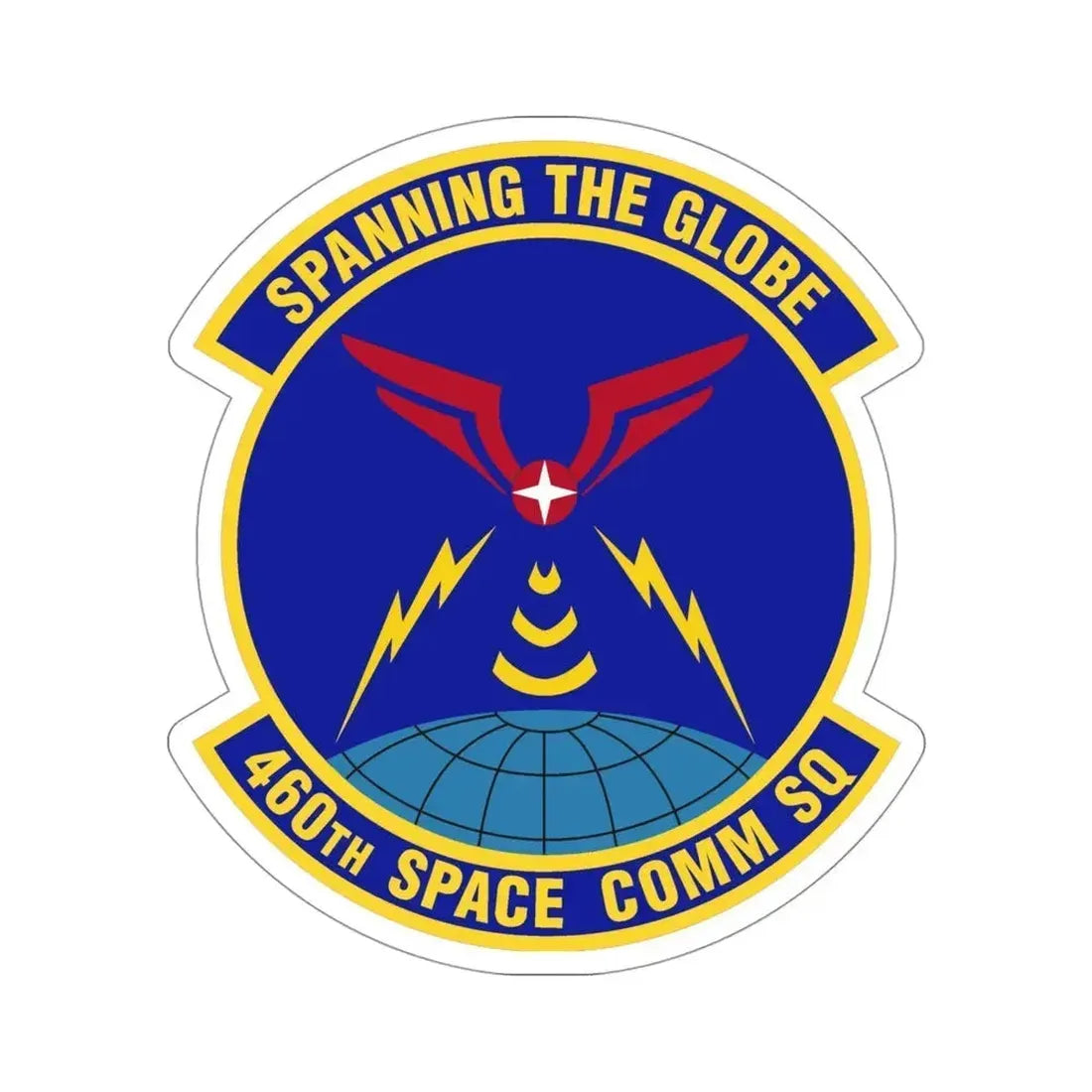 460th Space Communications Squadron (U.S. Air Force) STICKER Vinyl Die-Cut Decal 4 Inch - The Sticker Space